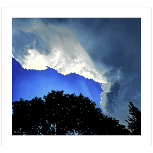 "No Place Like Home" 11x12 Storm Cloud At Sunset Weather Paper Print